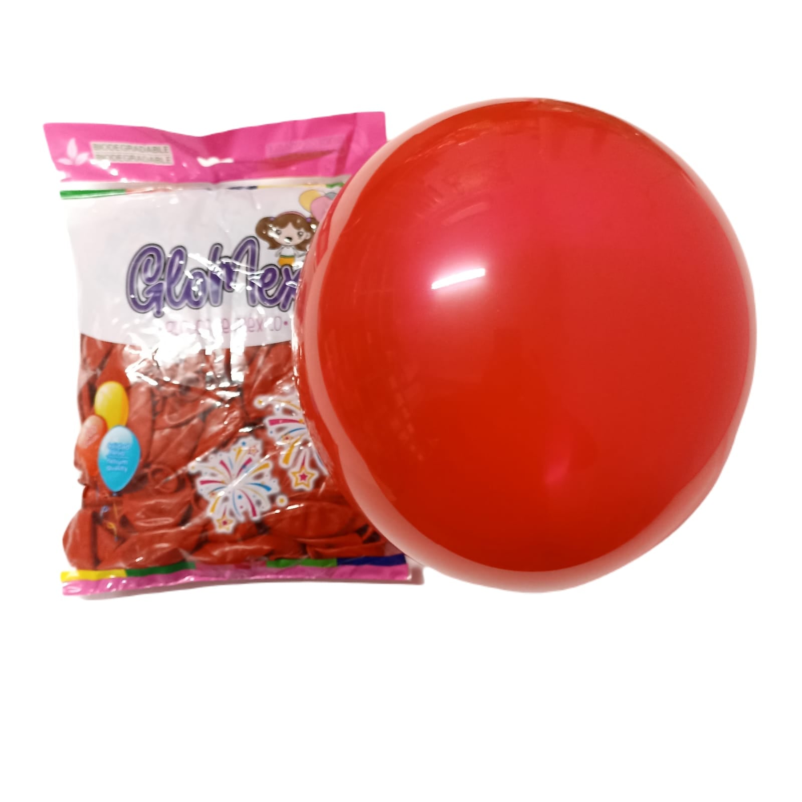 GLOMEX ROJO STD 12¨ C/100 PZ